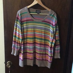 Striped sweater 3/4 sleeves